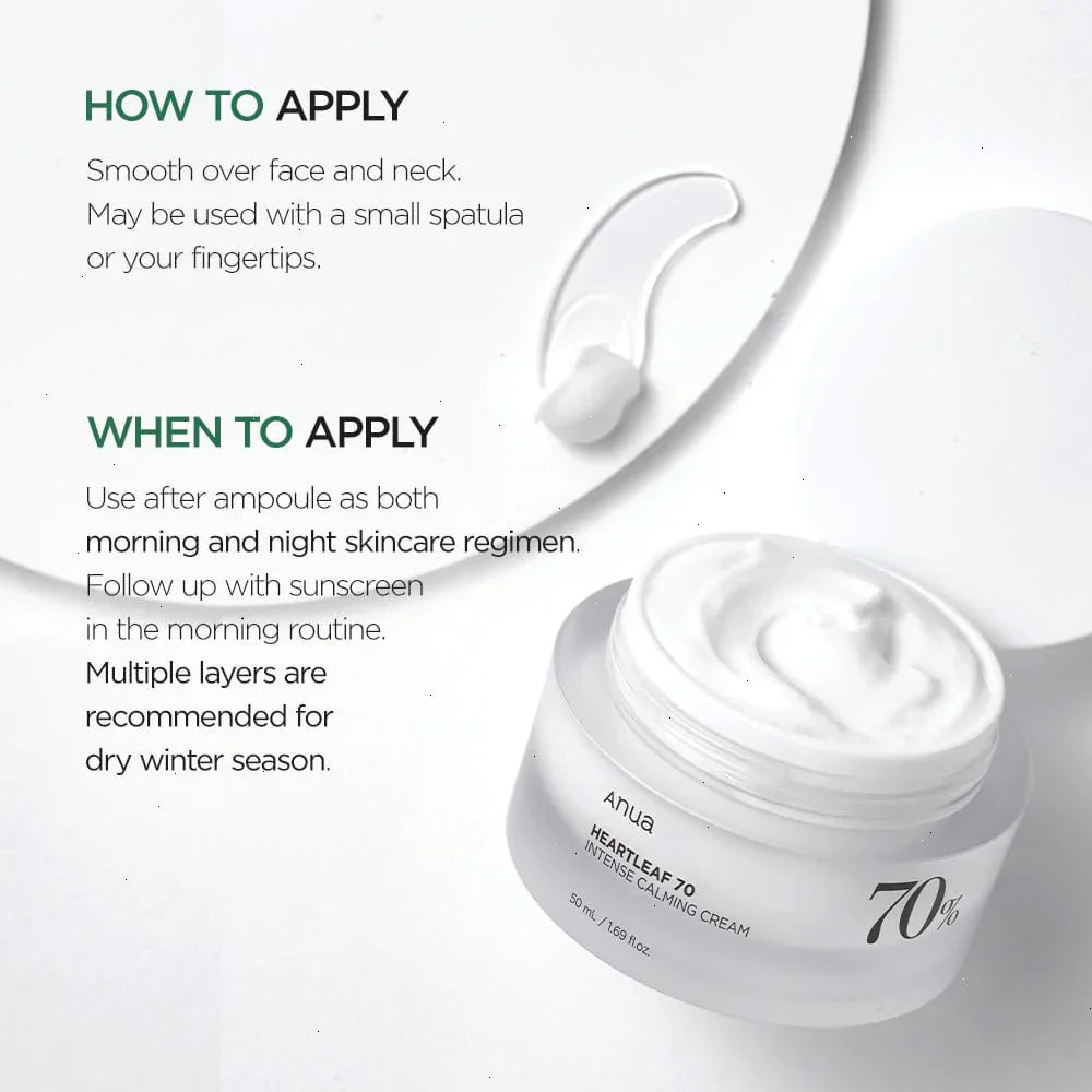 Heartleaf 70% Intense Calming Cream