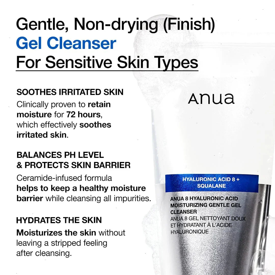 8 Hyaluronic Acid Moisturizing Gentle Gel Cleanser
