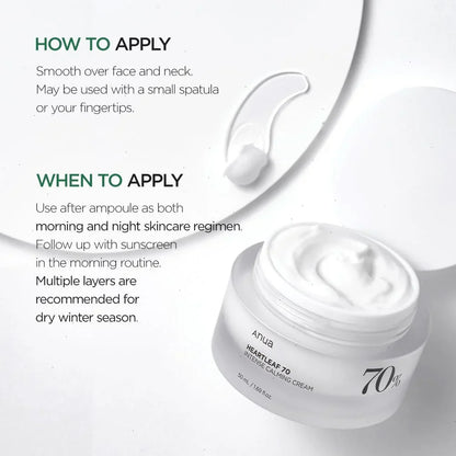 Heartleaf 70% Intense Calming Cream