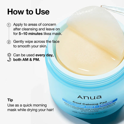 8 Hyaluronic Acid Catechin Calming Pad
